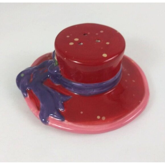 Vintage CIC Ladies In Red The Red Hat Society Salt & Pepper Shakers - Picture 11 of 13